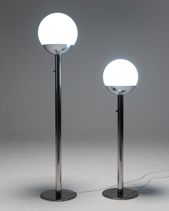 Pair of P428 floor lamps by Pia Guidetti-Crippa for Luci Italia, 1970s