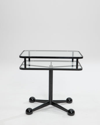 Adjustable rotating side table by Arredamenti Allegri, Italy, 1970s