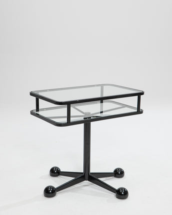 Adjustable rotating side table by Arredamenti Allegri, Italy, 1970s