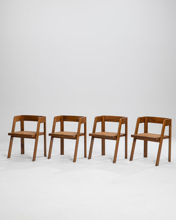 Set of 4 Chairs by Tito Agnoli for Citterio SpA, 1970s