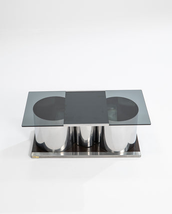 Futuristic Coffee Table and Bar by Lodovico Acerbis for Domustil, Italy, 1970's
