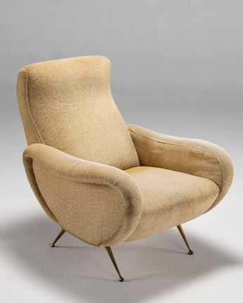 Armchair in style of Lady Chair by Marco Zanuso for Arflex, Italy, 1950s