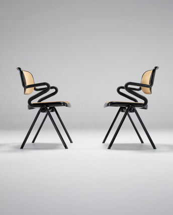 Pair of Vertebra chairs by E. Ambasz & G. Piretti for Anonima Castelli, Italy, 1970s