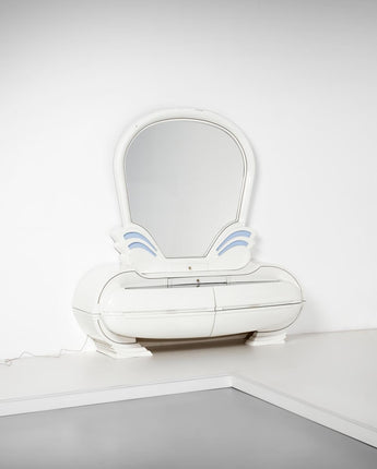 Vintage Illuminated vanity table  from Fonte del Mobile, 1970s