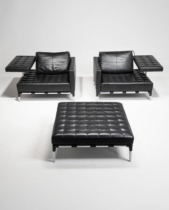 "Prive" Leather Set by Phillippe Starck for Cassina, Italy, 2010s