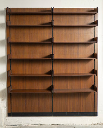 Mid Century Teak Wall Unit, Italy, 1960s