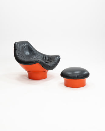 Rodica Lounge Chair by Mario Brunu for Comfort, Italy, 1960s, Set of 2