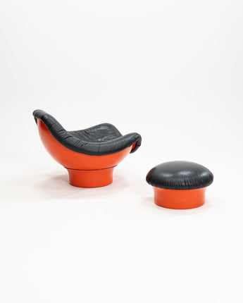 Rodica Lounge Chair by Mario Brunu for Comfort, Italy, 1960s, Set of 2