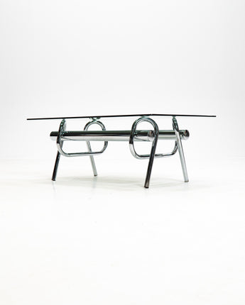 1970's Sculptural Chrome Knot Coffee Table