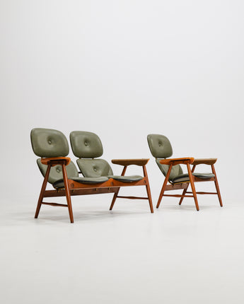 'Relax' Sofa Set by Marco Zanuso for Poltronova,1960s