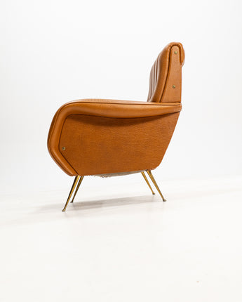 Italian Armchair in style of 'Lady' by Marco Zanuso for Arflex,1950s
