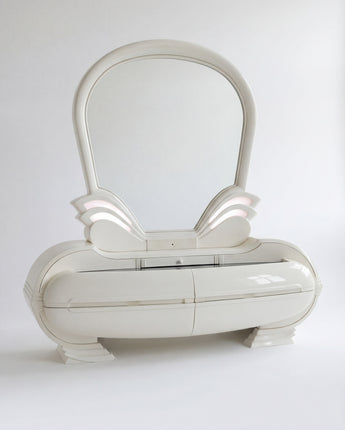 Vintage Illuminated vanity table  from Fonte del Mobile, 1970s