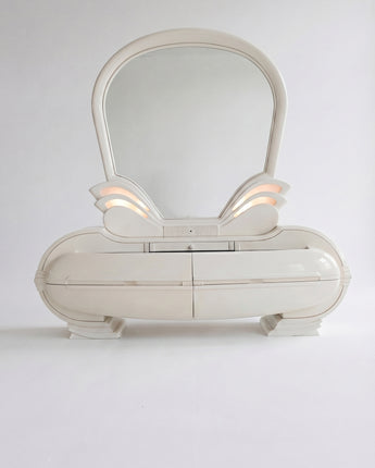 Vintage Illuminated vanity table  from Fonte del Mobile, 1970s